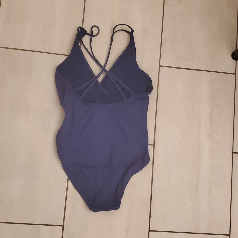 Disney Blue Swimsuit - Minnie Mouse Cross Back Swimsuit Size L - Picture 5 of 7